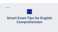 Smart Exam Tips for English Comprehension PowerPoint PPT Presentation