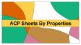 ACP Sheets by Properties PowerPoint PPT Presentation