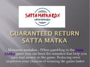 A fun gambling experience with satta matka