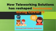 How Teleworking Solutions has reshaped businesses during COVID-19