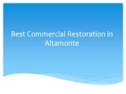 Commercial Restoration in Altamonte