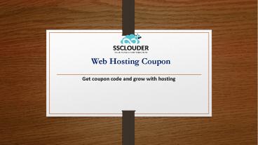Web Hosting Coupon