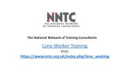 Lone worker training