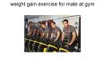 weight gain exercise for male at gym PowerPoint PPT Presentation