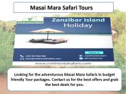 Masai Mara Safari Tours