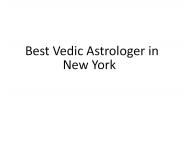 Best Vedic Astrologer in New York