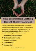 How Second Hand Clothing Benefit The Environment