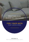 Effective Sofa Cleaning Methods That Professionals Use