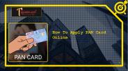 How to Apply Pan Card Online