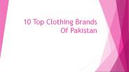 18 Top Clothing Brands Of Pakistan