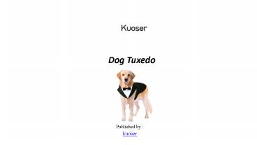 dog tuxedo