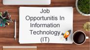 Find Information Technology Job Vacancies in New Zealand
