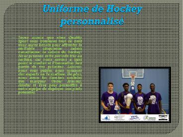 Uniforme de Hockey personnalisé (4)