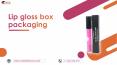 Lip gloss box packaging Printed logo & Design in USA