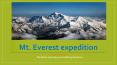 Everest base camp expedition PowerPoint PPT Presentation