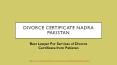 Seek Guidance of Divorce Certificate From Union Council By Easy Way PowerPoint PPT Presentation