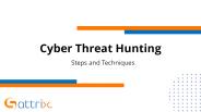 Cyber Threat Hunting - Steps and Techniques