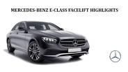 Mercedes-Benz E-Class Facelift Highlights