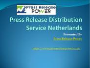 Press Release Distribution Service Netherlands