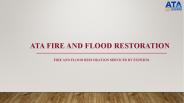 Water Damage Clean Up Company - ATA Fire and Flood Restoration