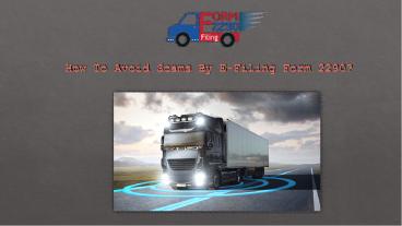 Heavy Highway Tax | Form 2290 Fillable | 2290 Road Tax Pay Online