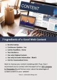 7 Ingredients of a Good Web Content PowerPoint PPT Presentation