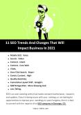 11 SEO Trends And Changes That Will Impact Business In 2021 PowerPoint PPT Presentation