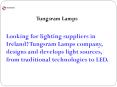 Tungsram Lamps PowerPoint PPT Presentation
