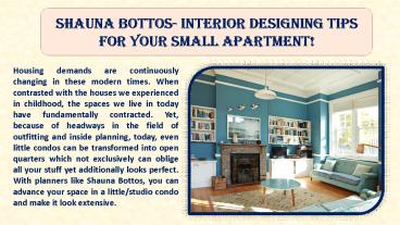 Shauna Bottos- Interior designing tips for your small apartment (1)