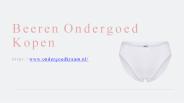 Wat is Beeren ondergoed?