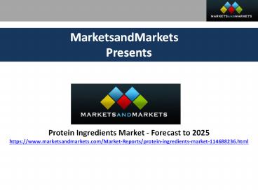 Protein Ingredients Market Growth, Analysis, Trends & Forecasts | Industry Statistics & Over
