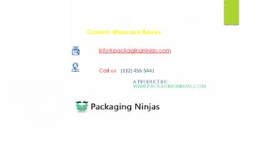 Get 50% Off | Custom Printed Mascara Packaging Boxes