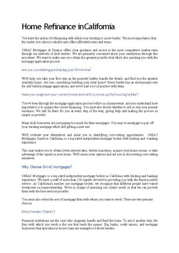 Renewing your mortgage | Omac Mortgages (2)