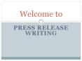 Press Release Writing Service PowerPoint PPT Presentation
