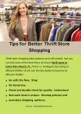 Tips for Better Thrift Store Shopping PowerPoint PPT Presentation