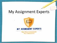 My Assignment Experts