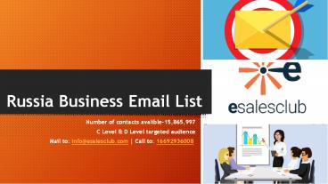 Russia Business email list