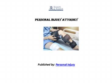 Personal injury Attorney