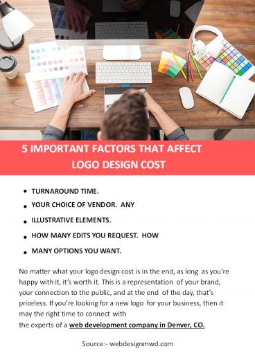5 IMPORTANT FACTORS THAT AFFECT LOGO DESIGN COST