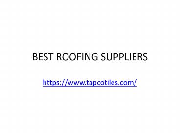 roof tile suppliers in kerala