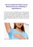 Get An Insight Into Major Causes Behind Excessive Sweating or Hyperhidrosis PowerPoint PPT Presentation