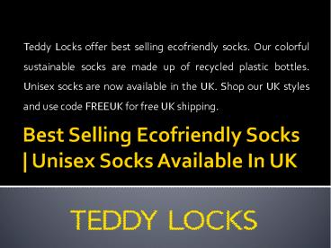 Best Selling Ecofriendly Socks | Unisex Socks Available In UK