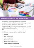 Significance of Colors for Your Website Design PowerPoint PPT Presentation
