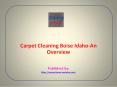 Carpet Cleaning Boise Idaho-An Overview PowerPoint PPT Presentation