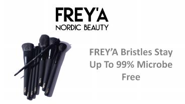 Antimicrobial Makeup Brushes | FREY'A Nordic Beauty
