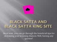 The best black satta money site