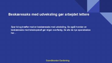 beskæresaks med udveksling