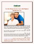 Get the Home Service Care with Highest Slandered Care PowerPoint PPT Presentation