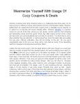 Mesmerize Yourself With Usage Of Cozy Coupons & Deals