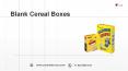 Eco Friendly blank cereal boxes in USA PowerPoint PPT Presentation